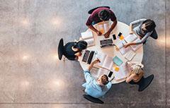 Students Studying Around Table